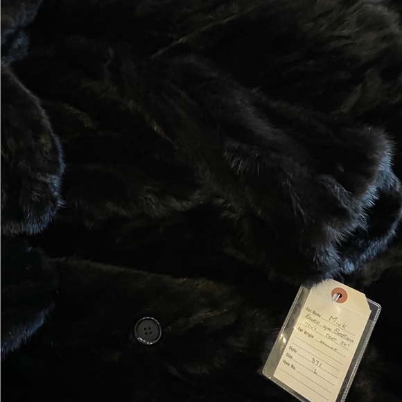 SOLD:Mens full length Black Mink Coat XXL/XXXL (52) - Picture 2 of 9
